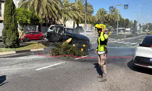 גבר נהרג בפיצוץ רכב בחיפה