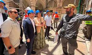 החלו עבודות בנייה נרחבות במערת המכפלה
