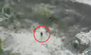 Watch: Terrorist eliminated following pursuit