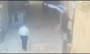 Suspect tears down Israeli flag near Little Western Wall