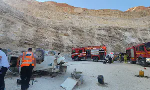 נהג נפל ממצוק במחצבות נטף - וחולץ