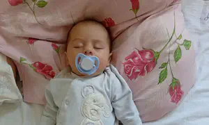 Two months old. Fighting for life
