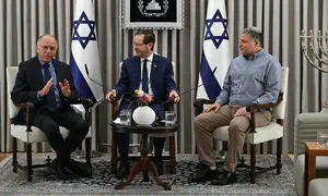 הרצוג במפגש חריג עם זיני וסולברג