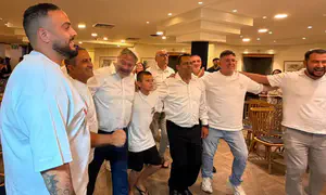 השר בן גביר בשבת עם גיבורי המשטרה