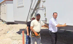 שכונת קרוואנים ראשונה ביישוב גנים