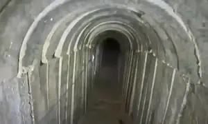 Inside one of Hamas's remaining tunnels in Gaza