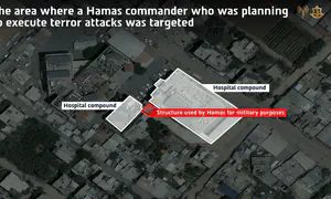 IDF strikes Hamas commander hiding in Gaza hospital