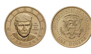 Trump portrait appears on new US $1 coin