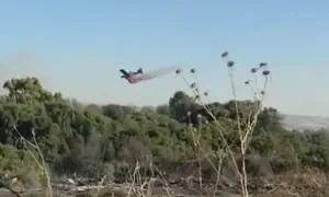 שריפה בתל דן: מטיילים פונו מהשמורה