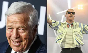 Robert Kraft confirms pushing Macklemore off Ed Sheeran tour