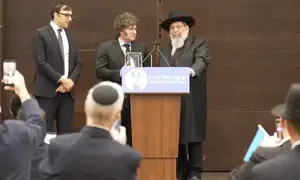 נשיא ארגנטינה רקד עם בחורי ישיבה