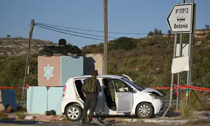 המחבל השתמש בלוחית רישוי ישראלית גנובה