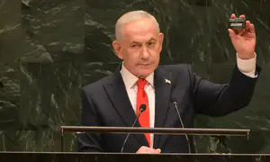 נתניהו שלף ביפר באו"ם: "זוכרים?"