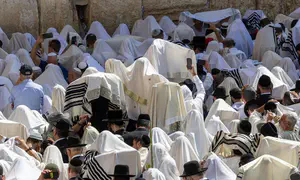 מעמד ברכת כהנים מהכותל המערבי
