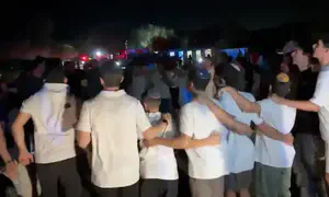 Watch: 'Second hakafot' at scene of the 7/10 Nova massacre