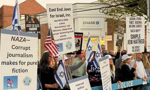 Protesters confront ‘NAZA’ screening in the Hamptons