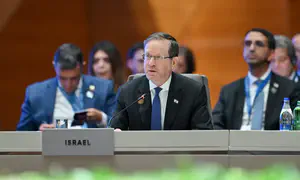 Herzog at Azerbaijan summit: 'Peace cannot exist with terror'