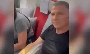 'We've finished you off!': Edelstein harassed mid-flight