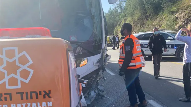 Scene if the collision