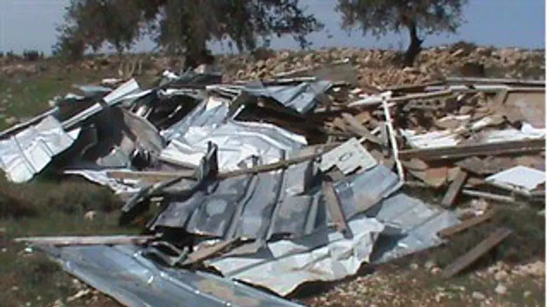 ההרס ברמת מיגרון. היום