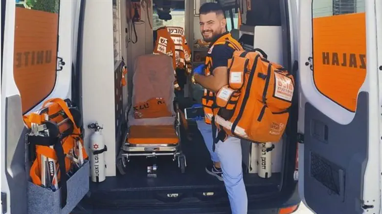 Amir during ambulance shift