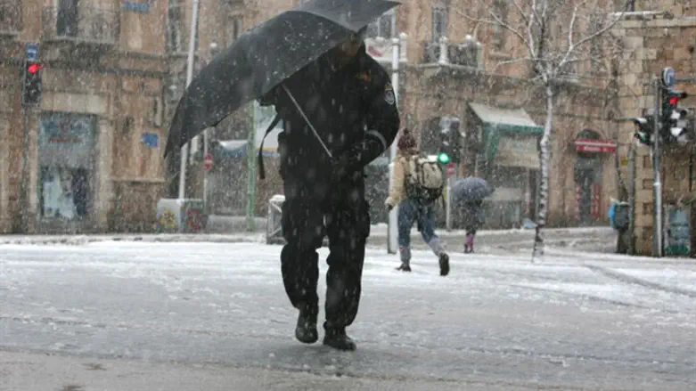 שלג בירושלים. ארכיון