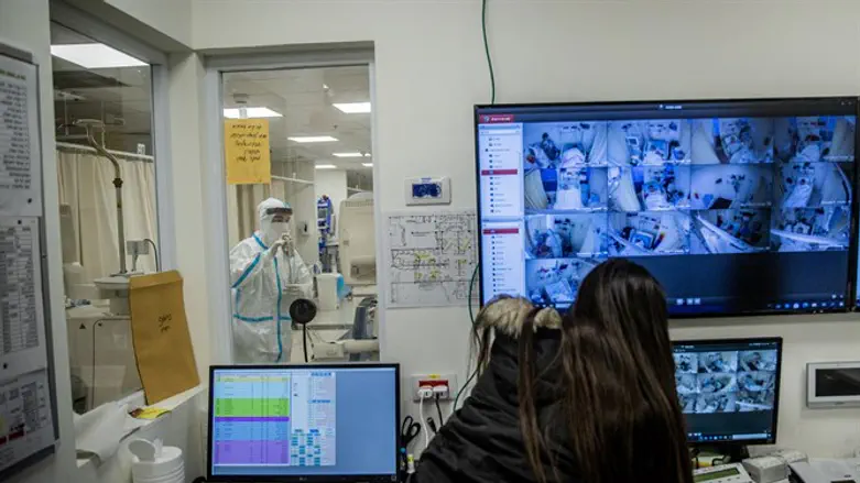 Coronavirus ward at Shaare Zedek