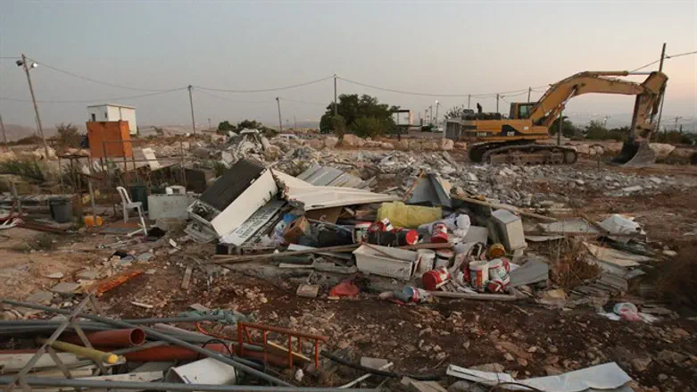 ייקוב הדין את ההר - רק במגזר היהודי. הריסות היישוב מגרון