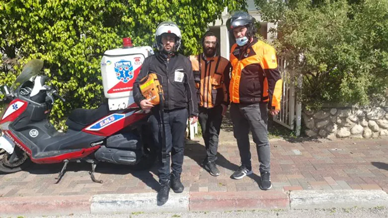 Photo - from left - Adir Sinai, Eliyahu Maimon, Chaim Tapero