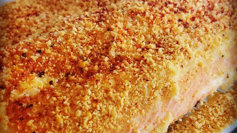 שניצל סלמון ענקי