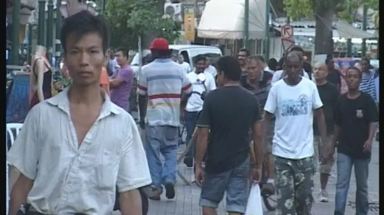 Foreign workers in Tel Aviv