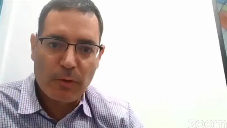 Moshe Bar Siman Tov participates in a Zoom conversation co-hosted by JTA and the IDI