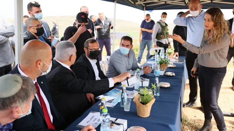 נתניהו בגבעת הראל