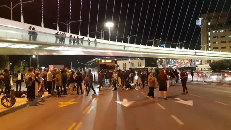 מחאת אהוביה סנדק אמש בירושלים