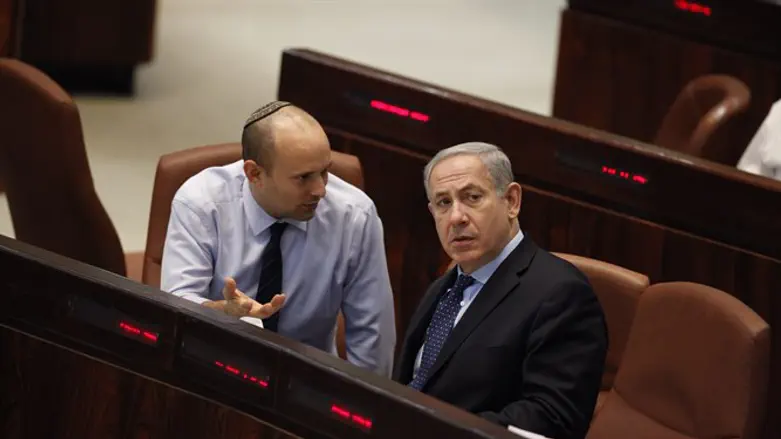 Нафтали Беннет и Биньямин Нетаньяху