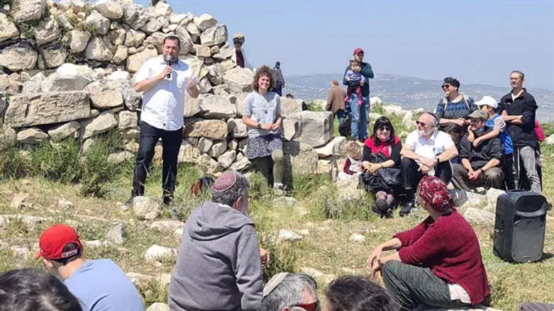 Yossi Dagan on Mount Ebal today