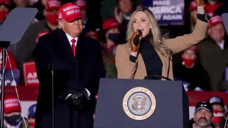 Lara Trump on campaign trail with her father-in-law