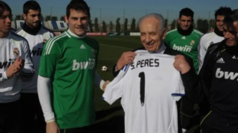 הנשיא עם שחקני ריאל מדריד