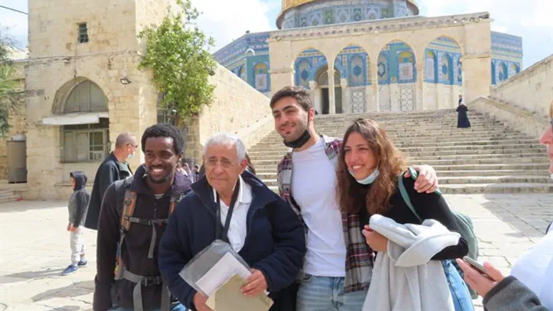 visitors to the Temple Mount