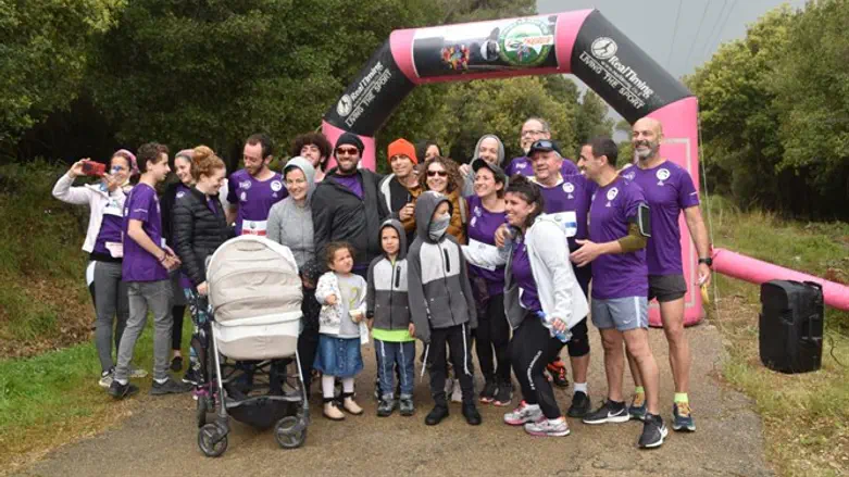 משפחת הורגן המורחבת בסיום המירוץ