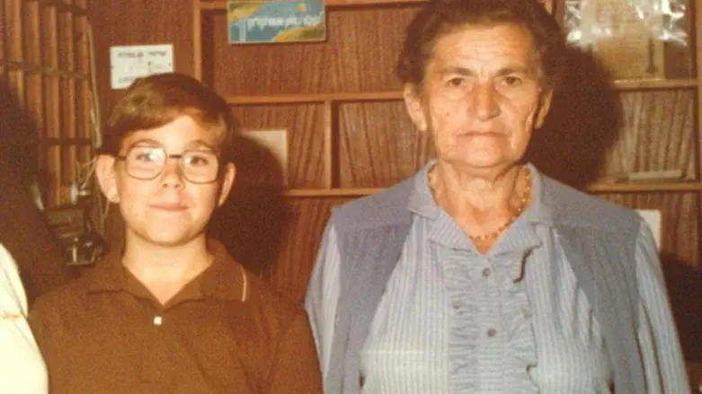 Ambassador Erdan with his grandmother Rachelה