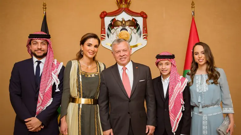 המלך עבדאללה ומשפחתו