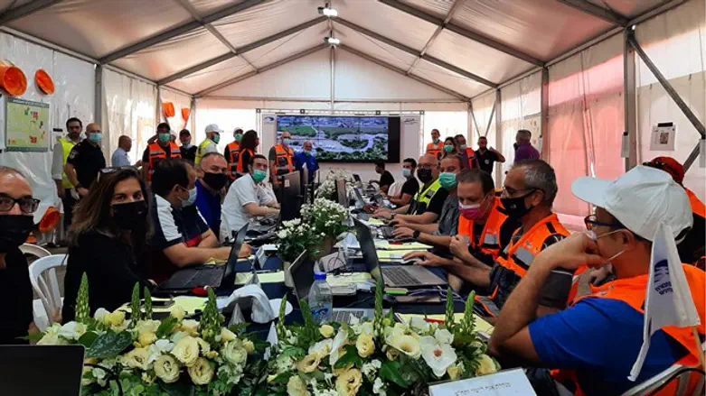 הערכת מצב בחפ"ק של משרד התחבורה במיר