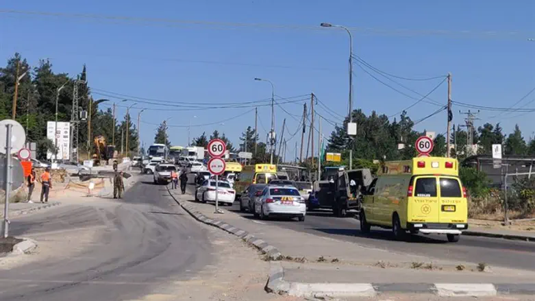 Место совершения нападения на Цомете Гуш-Эцион