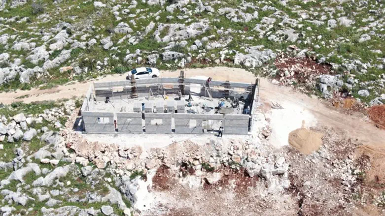 Illegal Palestinian Arab construction