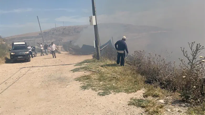 שריפה במצפה יוסף