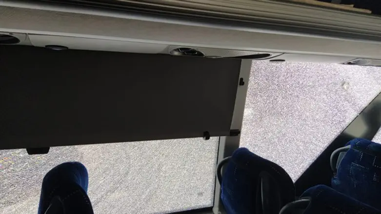 Вид из атакованного автобуса