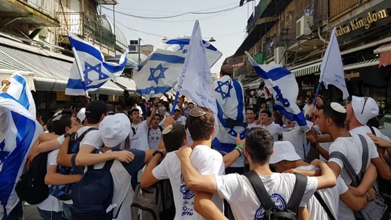 The flag parade