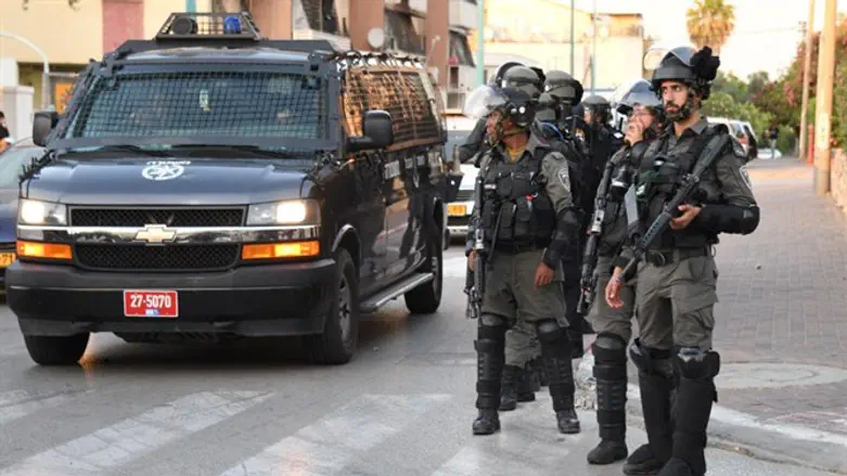 Border Police forces operating in Lod