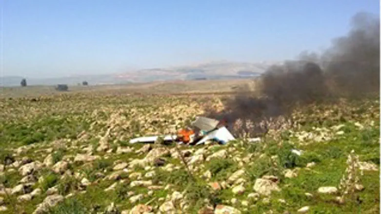 המטוס השרוף